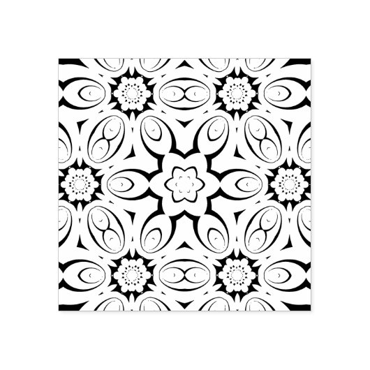 abstrakte Mandala Gummistempel (Prägung)