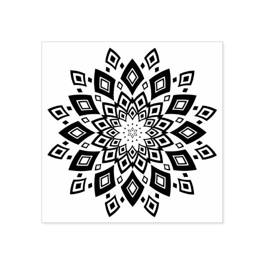 Abstrakte Mandala Gummistempel (Prägung)