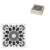 Abstrakte Mandala-Kachel Gummistempel (Stempel)