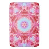 Abstrakte Mandala-Kaleidoskop-Rundformen Badematte (Vorderseite Vertikal)