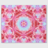 Abstrakte Mandala-Kaleidoskop-Rundformen Geschenkpapier (Flach)