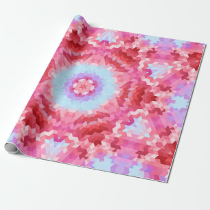 Abstrakte Mandala-Kaleidoskop-Rundformen Geschenkpapier