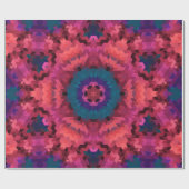 Abstrakte Mandala-Kaleidoskop-Rundformen Geschenkpapier (Flach)