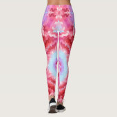 Abstrakte Mandala-Kaleidoskop-Rundformen Leggings (Rückseite)