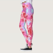 Abstrakte Mandala-Kaleidoskop-Rundformen Leggings (Links)