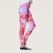 Abstrakte Mandala-Kaleidoskop-Rundformen Leggings (Rechts)