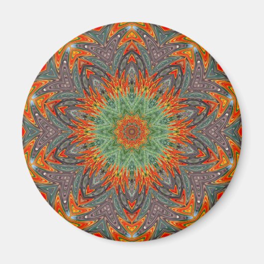 abstrakte Mandala Magnet (Vorne)