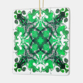 Abstrakte Mandala, psychedelischer Schmetterlingsw Keramikornament (Links)