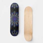 Abstrakte Mandala-Straßenkunst Skateboard (Vorderseite)