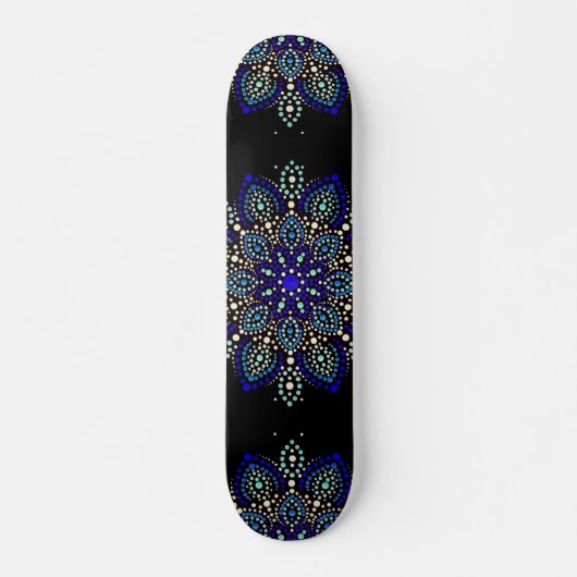 Abstrakte Mandala-Straßenkunst Skateboard (Vorne)