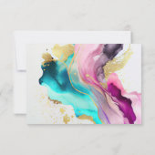 Abstrakte Marble Dankeschön Karte (Rückseite)