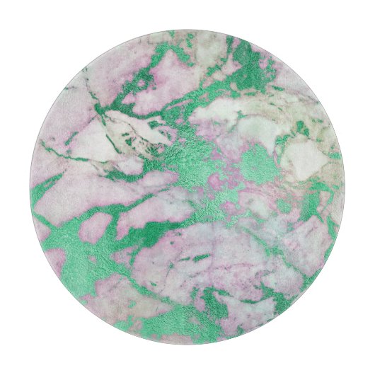 ABSTRAKTE MARBLE GREEN LILAC TRAY CUTTING BOARD SCHNEIDEBRETT (Vorderseite)