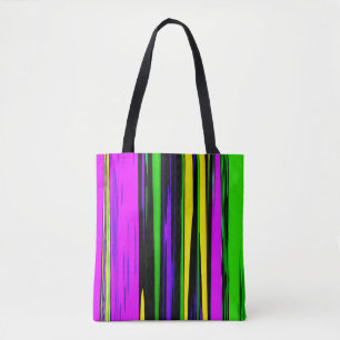 Abstrakte Mardi Gras-Streifen Tasche