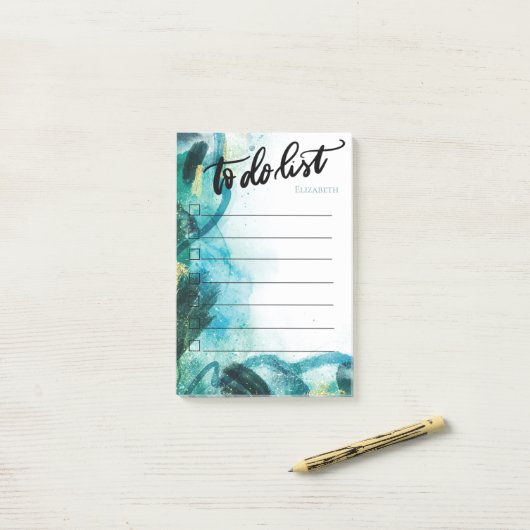 Abstrakte, markierte Markierung Post-it Klebezettel (Auf Schreibtisch)