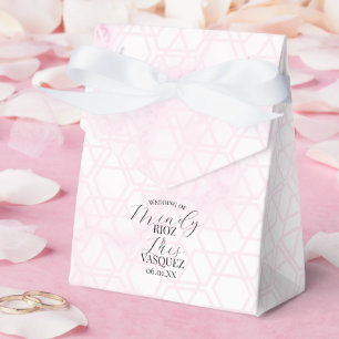 Abstrakte Marmor-Hochzeitsskript Rosa Schwarz Geschenkschachtel