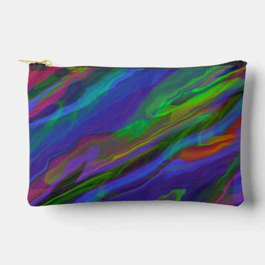 Abstrakte Marmor-Illustration Bunt Süß   Zubehörtasche (Vorderseite)