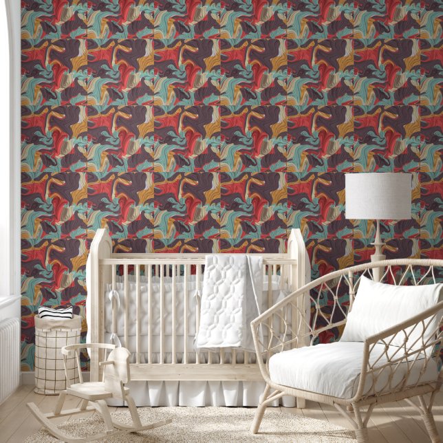 Abstrakte Marmor-Illustration Bunt   Tapete (Kinder)