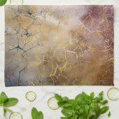 Abstrakte Marmor- und Quarzkristall Beschaffenheit Geschirrtuch (Gefaltet)