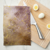 Abstrakte Marmor- und Quarzkristall Beschaffenheit Geschirrtuch (Viertel Falte)