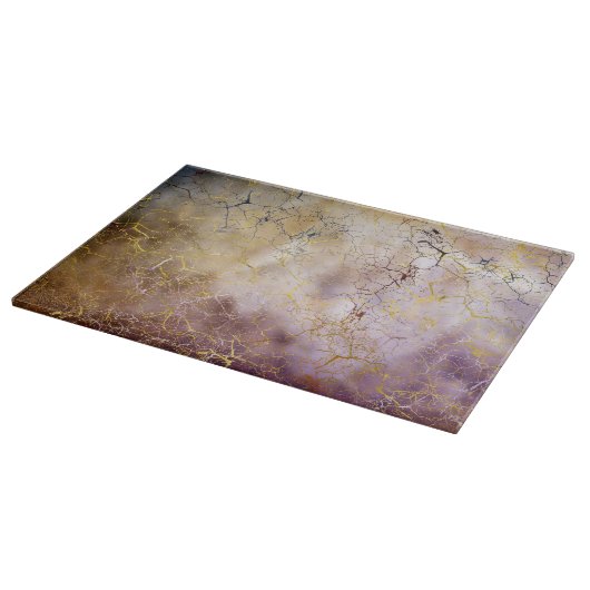 Abstrakte Marmor- und Quarzkristall Beschaffenheit Schneidebrett (Ecke)
