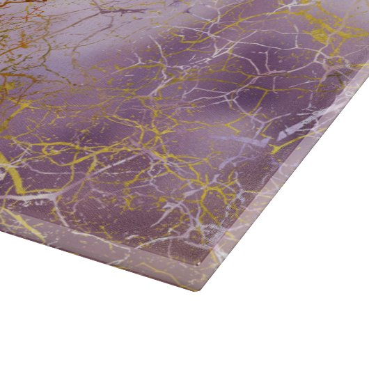 Abstrakte Marmor- und Quarzkristall Beschaffenheit Schneidebrett (Ecke)