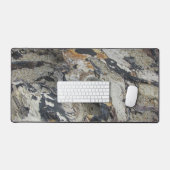 Abstrakte Marmorfarben Pazifischer Ozean Treibholz Schreibtischunterlage (Tastatur & Maus)