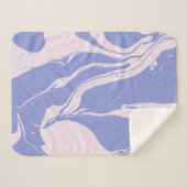Abstrakte marmorierte Kunst am Lavendel Sherpadecke (Vorderseite (Horizontal))