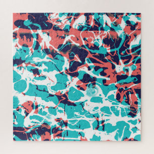Abstrakte Marmorierte Papierkunst Hintergrund Puzzle