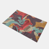 Abstrakte Marmorillustrierung farbenfroh Fußmatte (Schrägansicht)