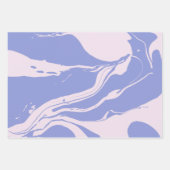 Abstrakte Marmorkunst in Lavendel und Rosa Geschenkpapier Set (Vorderseite)