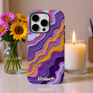 Abstrakte Marmorkunst mit Goldakzenten iPhone 16 Pro Hülle