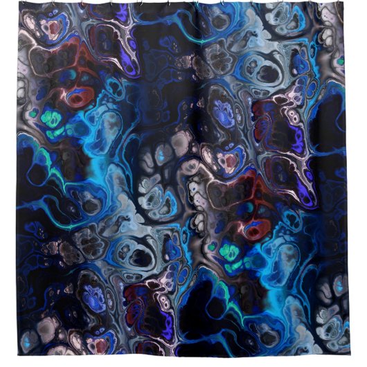 Abstrakte Marmormuster der gefärbte Krawatte in Sc Duschvorhang (Vorderseite)