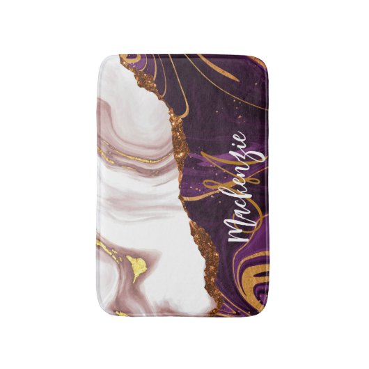 Abstrakte Marmortextur Badematte (Vorderseite Vertikal)