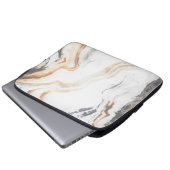 Abstrakte Marmortextur Laptopschutzhülle (Vorne Knopf)
