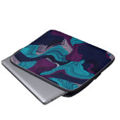 Abstrakte Marmortextur Laptopschutzhülle (Vorne Knopf)