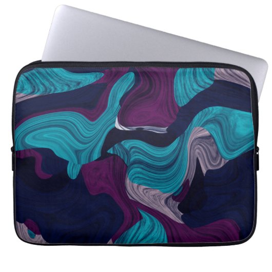 Abstrakte Marmortextur Laptopschutzhülle (Vorderseite)