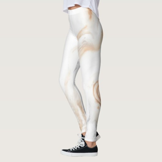 Abstrakte Marmortextur Leggings (Links)