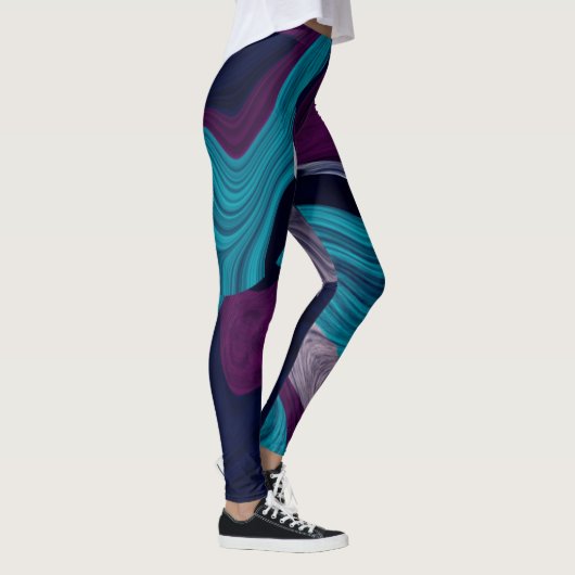 Abstrakte Marmortextur Leggings (Rechts)