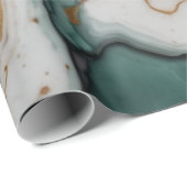 Abstrakte Marmortextur mit Goldakzenten Geschenkpapier (Rolleneckpunkt)