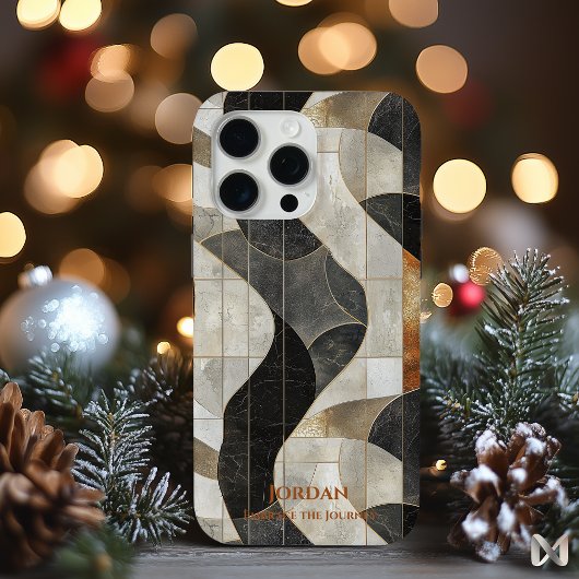 Abstrakte Marmorwellen - erdig Elegantes Design Case-Mate iPhone Hülle