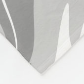 Abstrakte Marmorwirbel-Textur - Grautöne  Fleecedecke (Ecke)