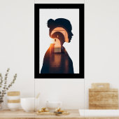 Abstrakte marokkanische Türmauer Kunst Poster (Küche)