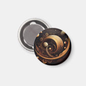 Abstrakte Mars Magnet (Vorderseite/Rückseite)