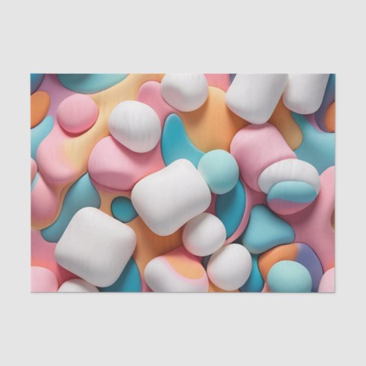 Abstrakte Marshmallows Seidenpapier (Vorderseite)
