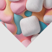 Abstrakte Marshmallows Seidenpapier (Ausschnitt)