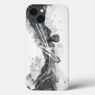 Abstrakte Maskuline mit ausgeprägtem Schwarzweiß Case-Mate iPhone Hülle