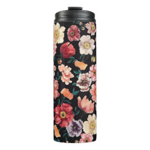 abstrakte massive Blumen vollständige Anordnung, ü Thermosbecher