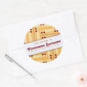 Abstrakte Matchsticks Buchzeichen Sticker (Umschlag)