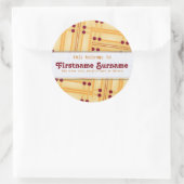 Abstrakte Matchsticks Buchzeichen Sticker (Tasche)