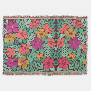 Abstrakte Matisse Hibiskus Schmetterlinge Decken